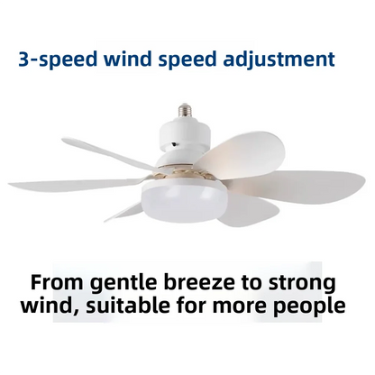 30W/40W LED Ceiling Fan Light (E27 Socket) with wide-range remote dimming, suitable for living rooms, home offices, and general