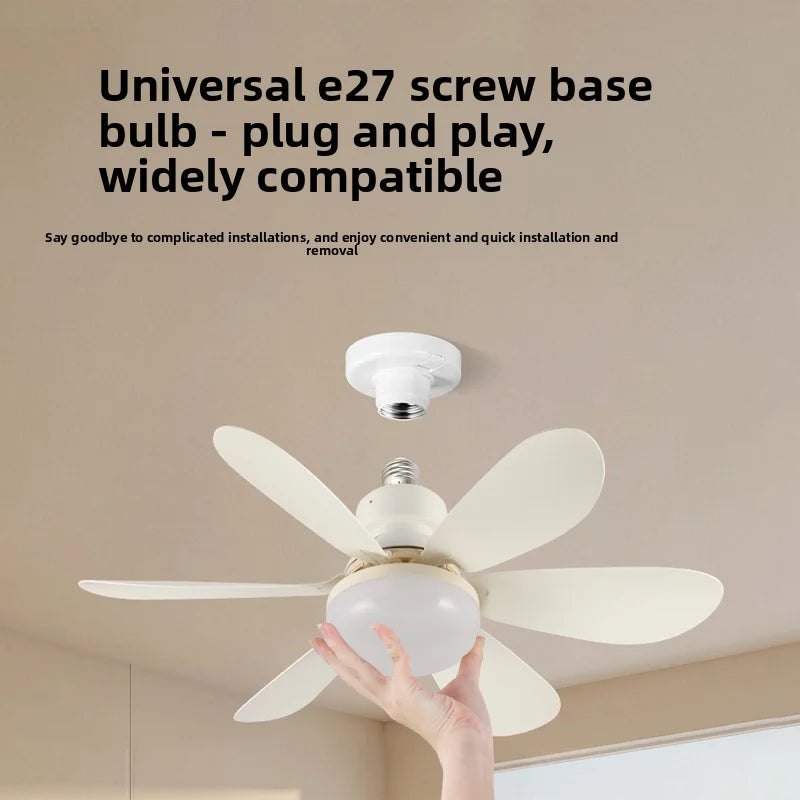 30W/40W LED Ceiling Fan Light (E27 Socket) with wide-range remote dimming, suitable for living rooms, home offices, and general